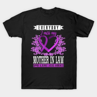 Everyday I Miss My Mother In Law Alzheimer Awareness Gift T-Shirt